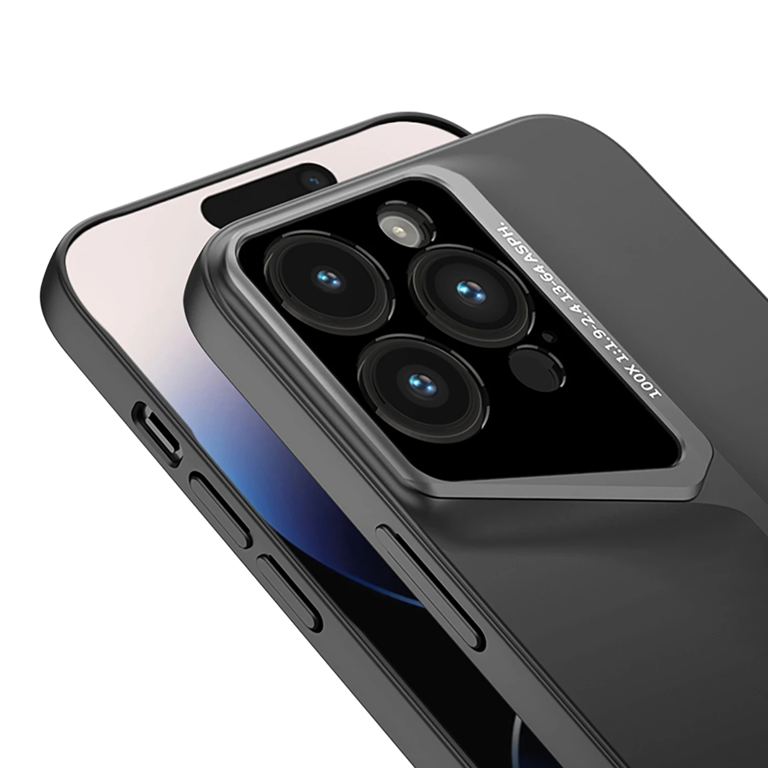 Luxury Blade Design Hard Acrylic&PC Shockproof Phone Cover for Apple Iphone 14 ProMax Case Camera Scratch-resistant Design Shell