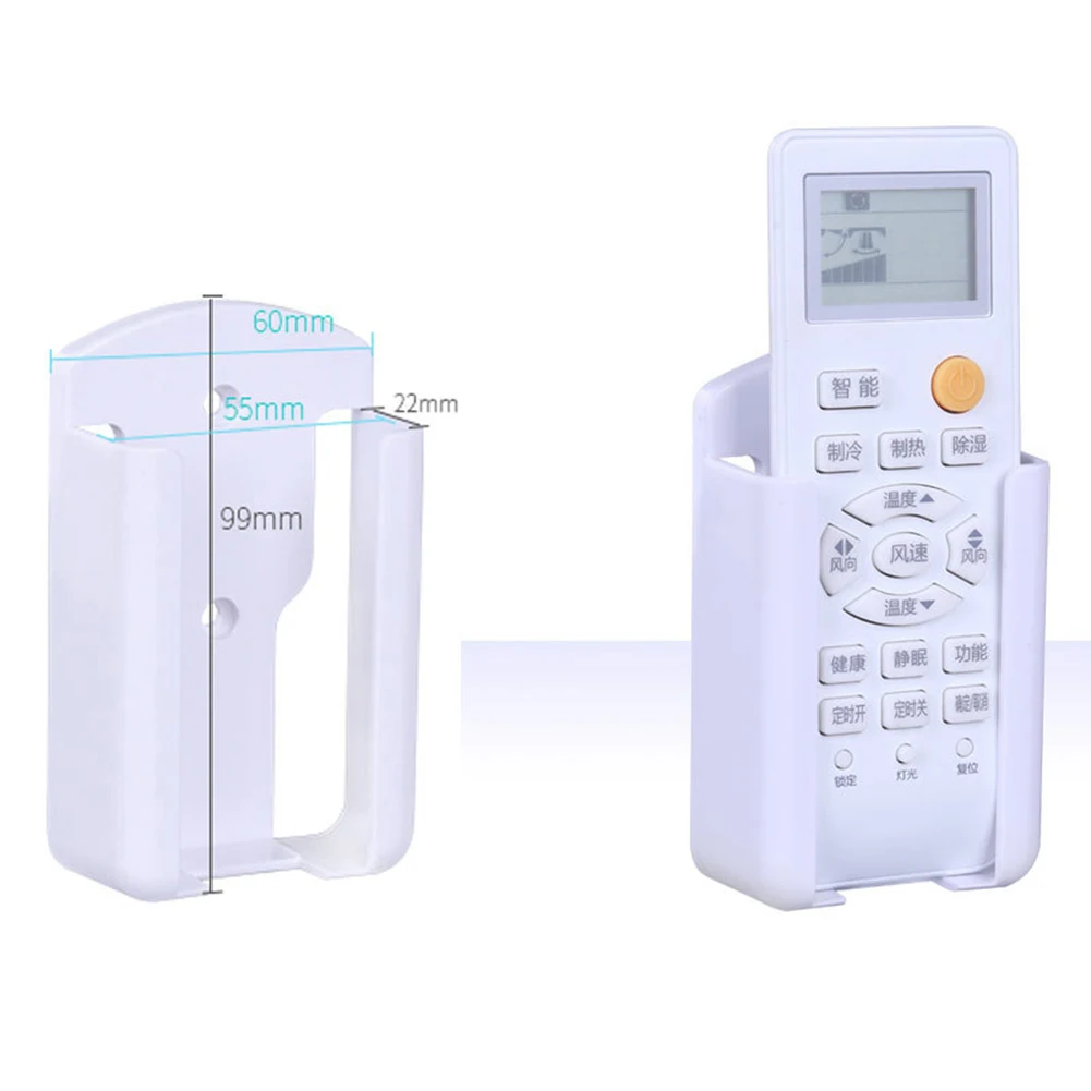 1Pc Supporto Per Telecomando Scatola Portaoggetti A Parete Scaffale Per Bagno Cosmetico Scaffale Adesivo Custodia Per Cellulare Per La Casa