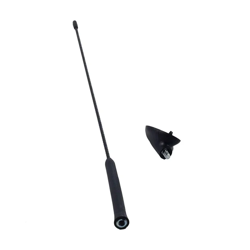 Antenne Mit Sockel 95GP18828AF Antenne Mit Sockel Für Ford Transit Mk7 Ab 2006 – 55 Cm, AM/FM, Schwarz, Einfacher Einbau Dachantenne AM/FM Schwarz