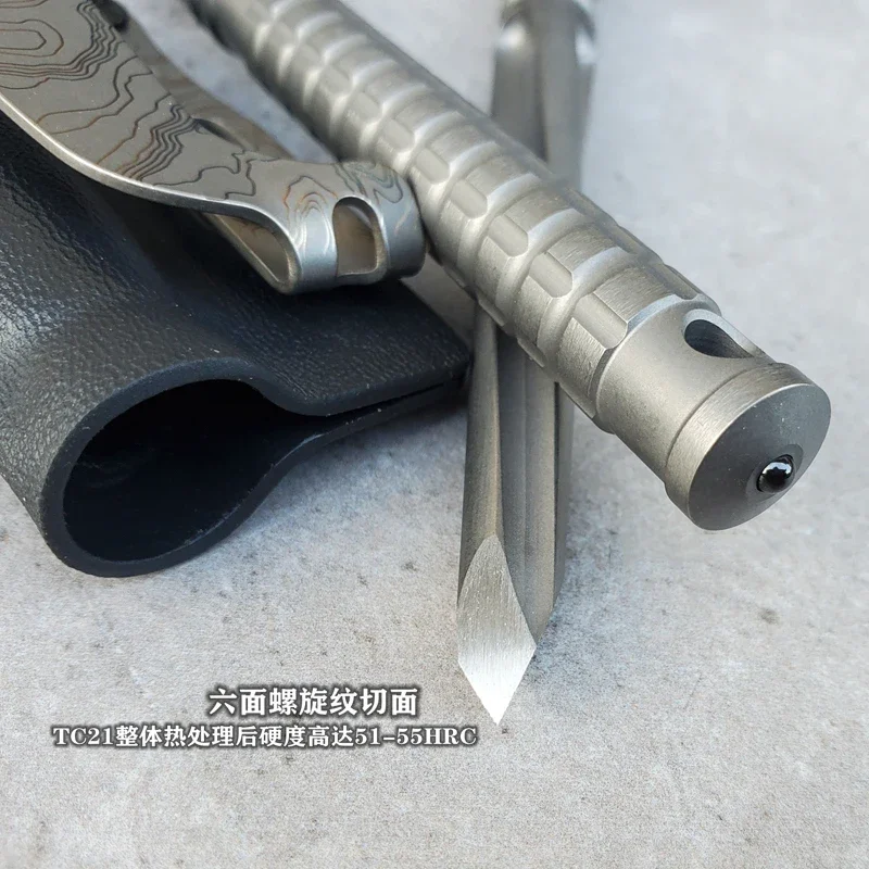 EDC 티타늄 합금 지렛대 핸드, 야외 캠핑 장비, EDC 다기능 휴대용 도구