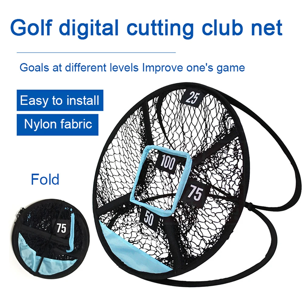 Chip-Shot Golf Chipping Net Pieghevole Golf Net Chipping Precisione E Swing Practice Per La Pratica All'Aperto E Al Coperto 28X28X3Cm