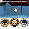 Large 3D Metal Skull Skeleton Sticker For Harley Davidson Motorcycles Car Locomotive Tail Fuel Tank Cover Machine Head Emblem 1