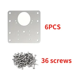 Hinge Repair and Protection Plate for Cabinet and Wardrobe Doors (8K 6pcs and 36screws)