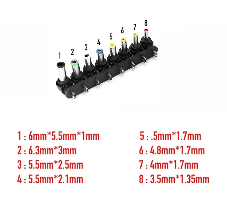 8/10PCS Universal DC Power Adapter 5.5x2.1mm Plug Connector Kit Elbow Plug Converter 5.5MM*1.7MM Micro USB Socket