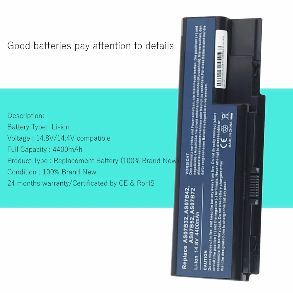 Las mejores ofertas en Baterías de capacidad de batería de 5200 mAh Packard Bell EasyNote | eBay