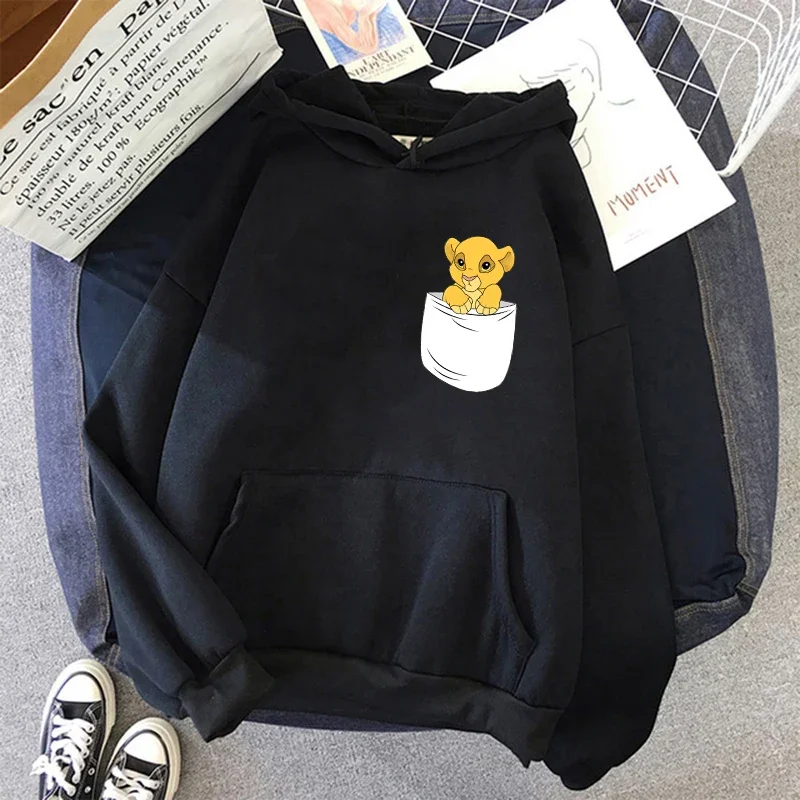 Disney The Lion King Loose Fashion New Style Sweatshirt Women Clothes Hoody Harajuku Fashion Hoodies Anime Hakuna Matata Hoodie 4