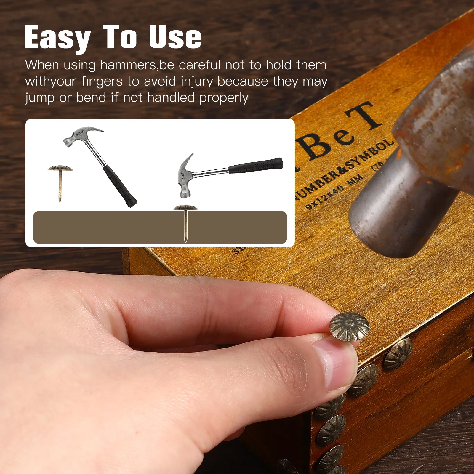 100Pcs 장 실내 장 핀 철 전기 도금 마감 꽃 디자인 가구 소파용 작은 절묘한 못