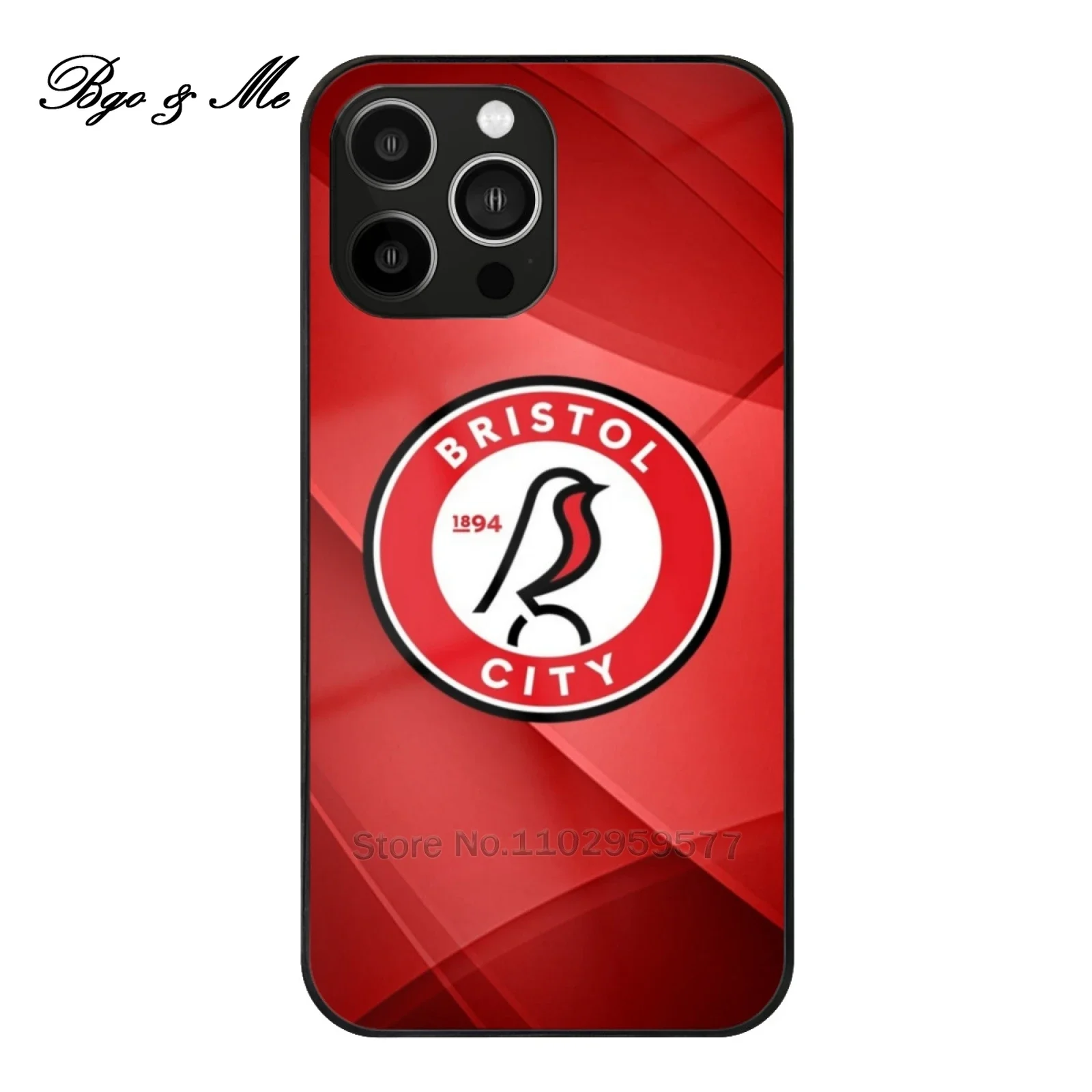 Custodia In Vetro Per La Casa Bristol Per Iphone 15 14 13 12 Pro Max Cover Temperata Per Telefono Bristol Football Club