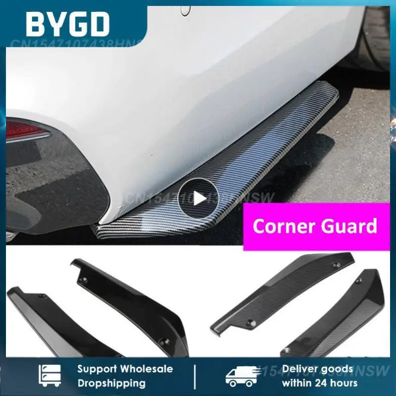 Universal-Car-Front-Rear-Bumper-Strip-Lip-Spoiler-Diffuser-Splitter ...