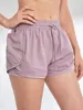 Women's Elastic Sports Shorts, Shorts With Pockets, Fake Two-Piece Yoga Leggings Running And Training 6