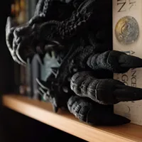 Dragon Book Corner, 3D Printed Dragon Fantasy Bookshelf Decor and Bookends 2