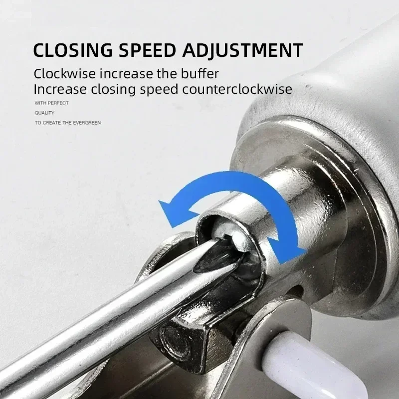 Door Closer Stop Door Closer Damper Automatic Door Closure 90 Degrees Position Closes Automatic Doors Speed Adjustment Kitchen Home