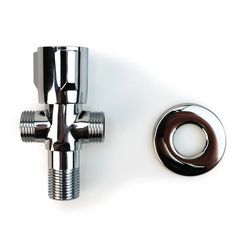 

Recyclable Toilet Sink Copper Angle Valve, Cold and Hot Water Stop, High-Quality Material, Durable Bathroom Basin Faucet Valve