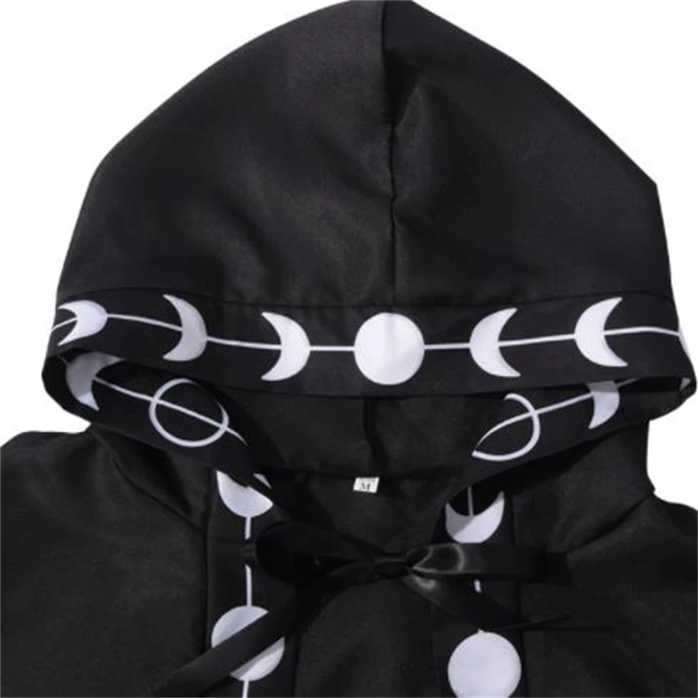 Man Mantle Velvet Cloak Coat Jacket Wicca Robe Medieval Cape Shawl Halloween Opera Cosplay LARP Wizard Costume Embroidery