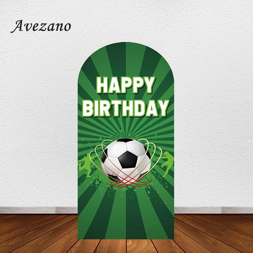 

Avezano Arch Backdrop Cover Football Boy Soccer Birthday Sports Birthday Banner Photography Background Photo Studio Photocall