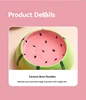 4 cute designs pet ceramics bowl watermelon strawberry shape cat food bowl small dog colorful water suppliers 5