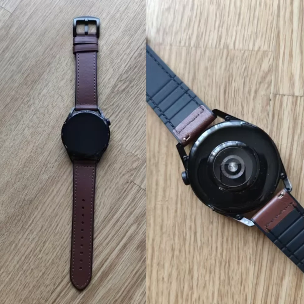 Vintage-Style Leather Watch Band - Premium 22mm Strap Accessory