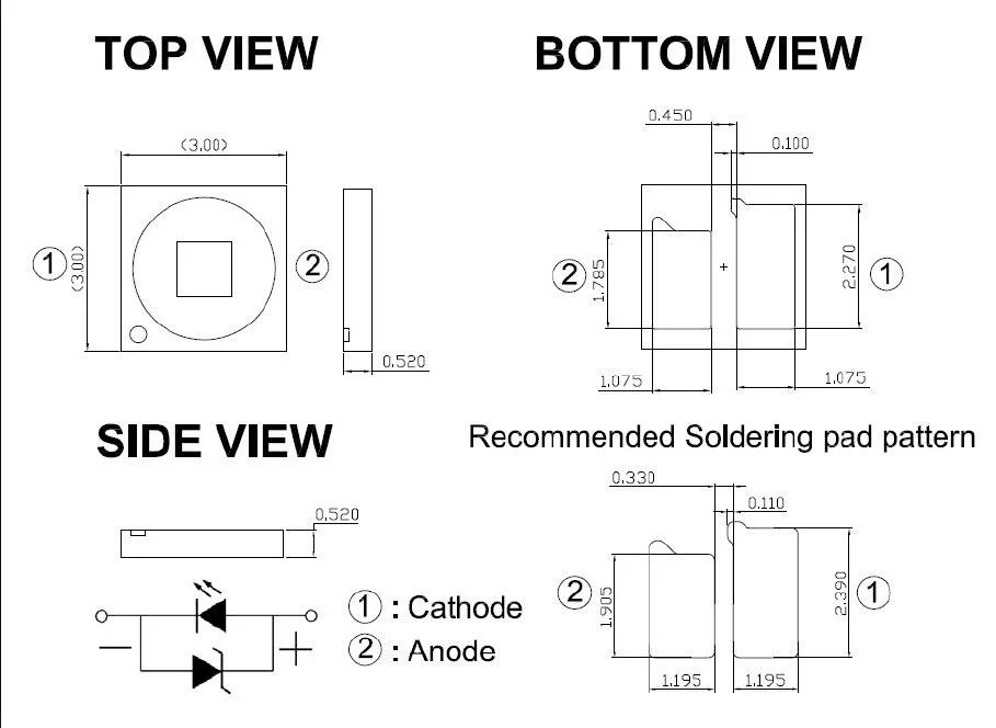 RJP63K2 (100pcs), RJP30H2 (100pcs)