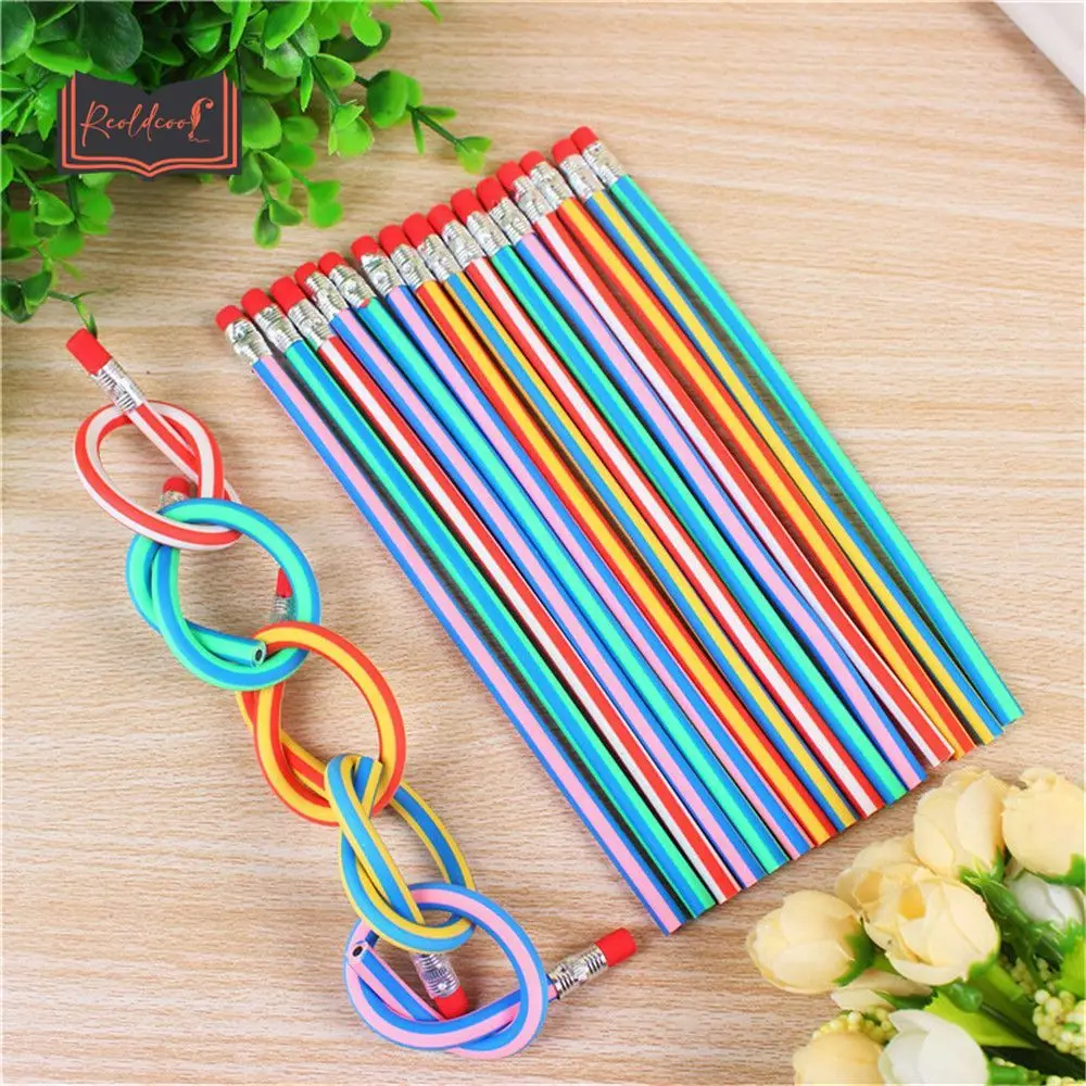 Colorful Magic Bendy Pencil Set With Eraser Object Soft And Flexible  Writing Gift For Kids Pack Of 10 From Piaojun2017, $3.01