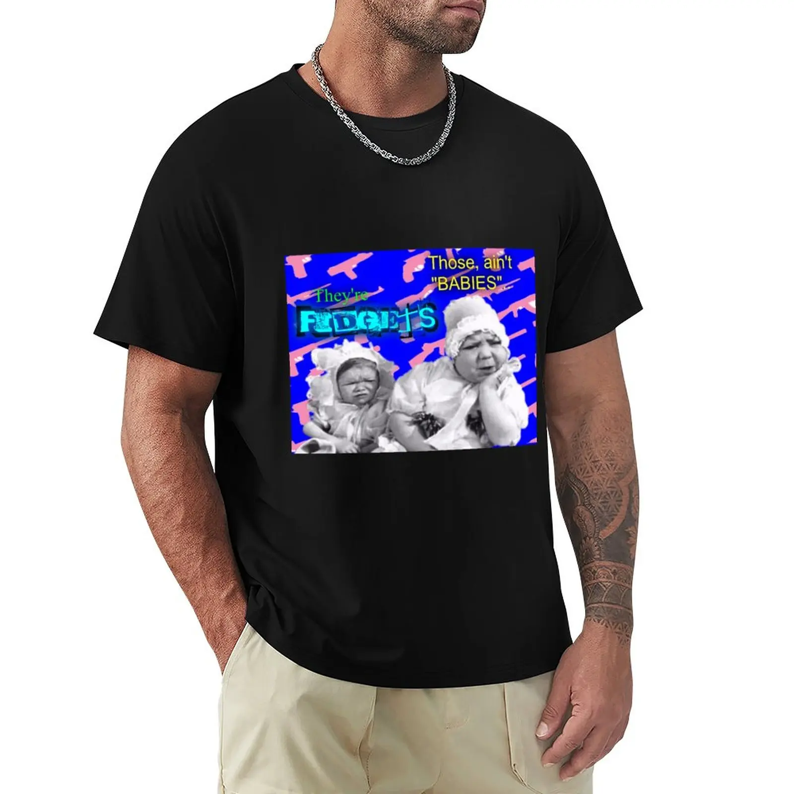 Fidgets Babies Little Raspals Our Gang T-Shirt Kawaii Clothes Anime Fruit Of The Loom Magliette Da Uomo