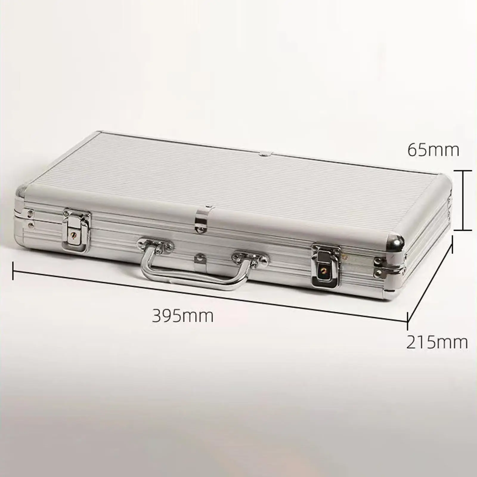 Chip Set Holder Chip Carry Case Playing Games with Lock Cards Box Token Box Storage Container for Travel Household Men chip carry case