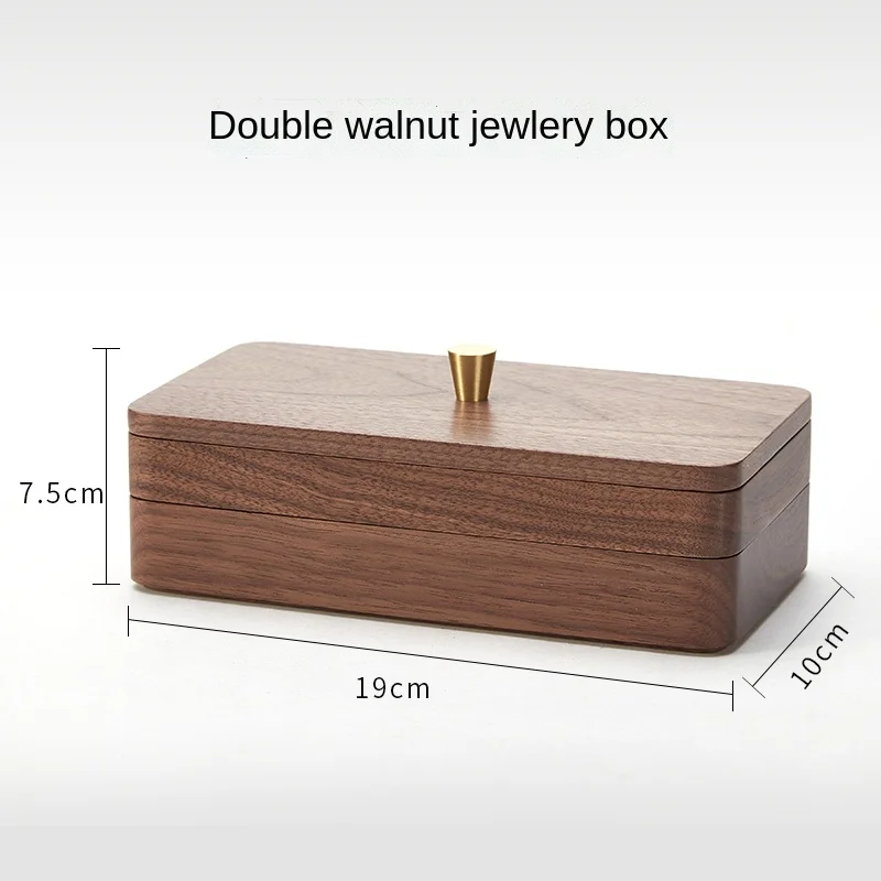 Jewellery Packaging Set Boxes Walnut Wood Veneer Insert Small Luxury Velvet  - China Custom Jewelry Gift Box and Custom Logo price