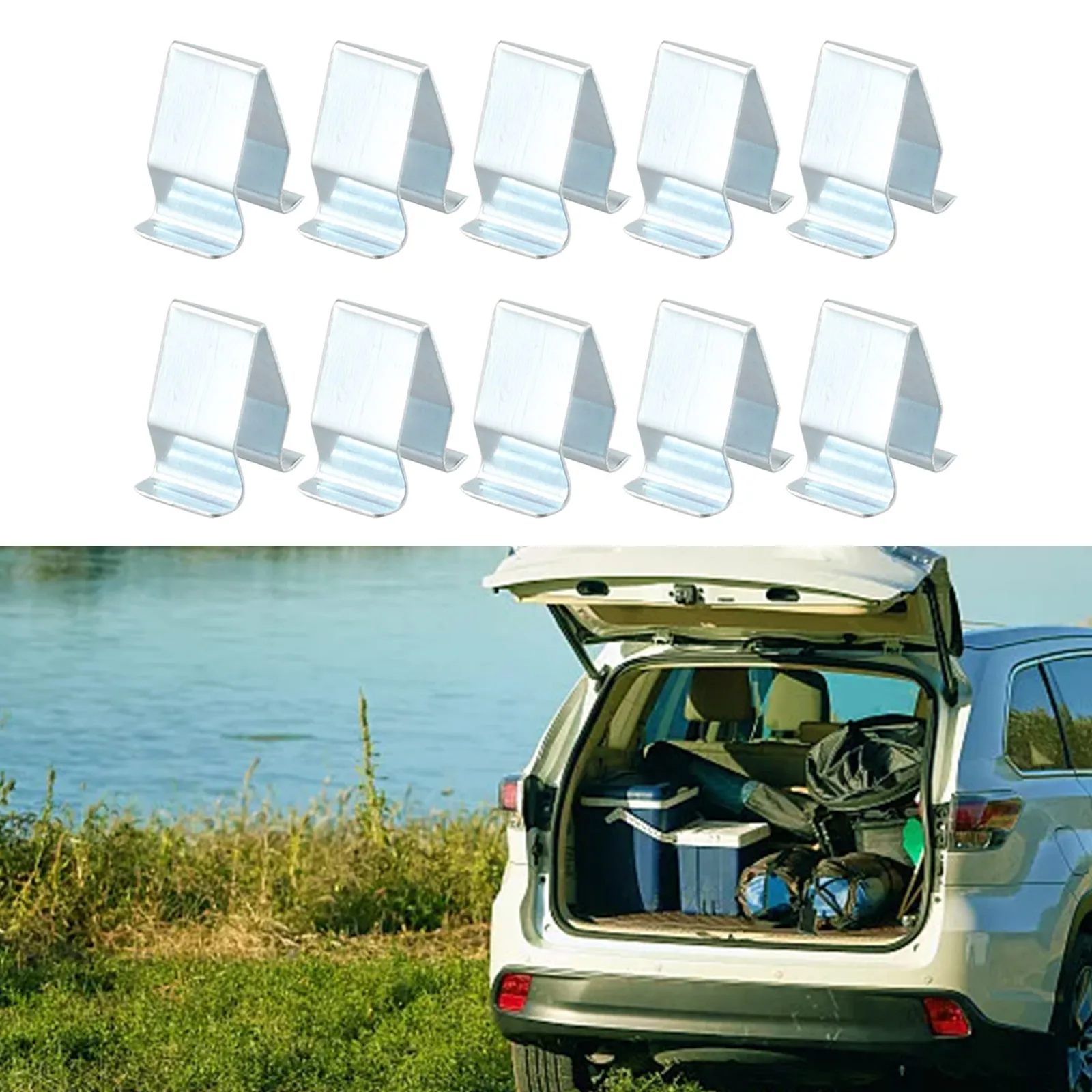 

10pcs Metal Trim Panel Clips Seat 16mm Boot & Tailgate Interior Lining 4A0867276B For A1, A4, A5, A6, A7, Q 3, Q 5, Q 7, TT