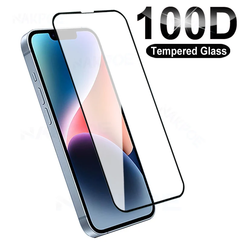 Vetro Temperato Di Sicurezza 100D Per Apple Iphone 14 13 12 11 Pro Max Mini Screen Protector Iphone X Xr Xs Max Pellicola Protettiva In Vetro