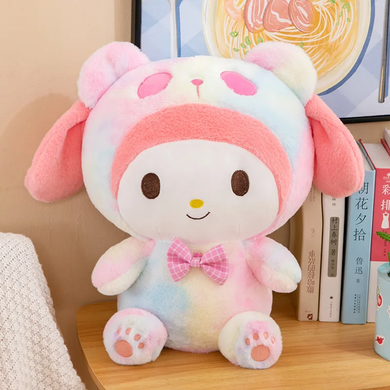 MINISO Hello Kitty plush toy doll big-eared dog Yugui dog Kuromi Melody doll pillow birthday gift for girlfriend children 4