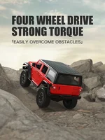 SG2403 1/24 2.4G RC Cars 4WD Alloy Climbing Car LED Light JEEP/H2/H3T/350/U8/FJ Off-road SUV And Truck Children's Gift Toys 1
