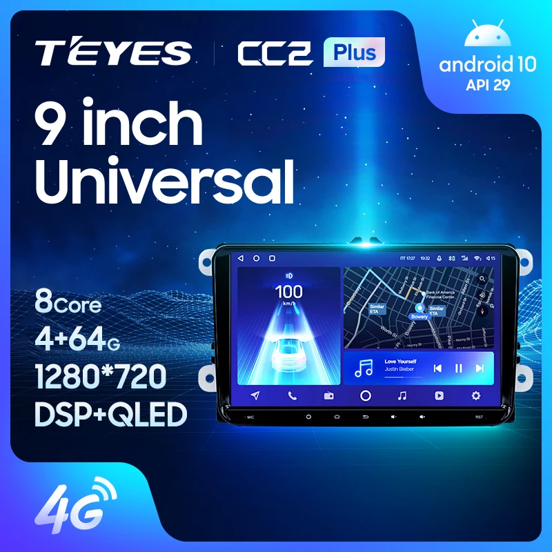 Teyes CC2 PLUS Android Car Multimedia player Car DVD For VW Volkswagen Golf Polo Tiguan Passat Amarok skoda rapid octavia Radio