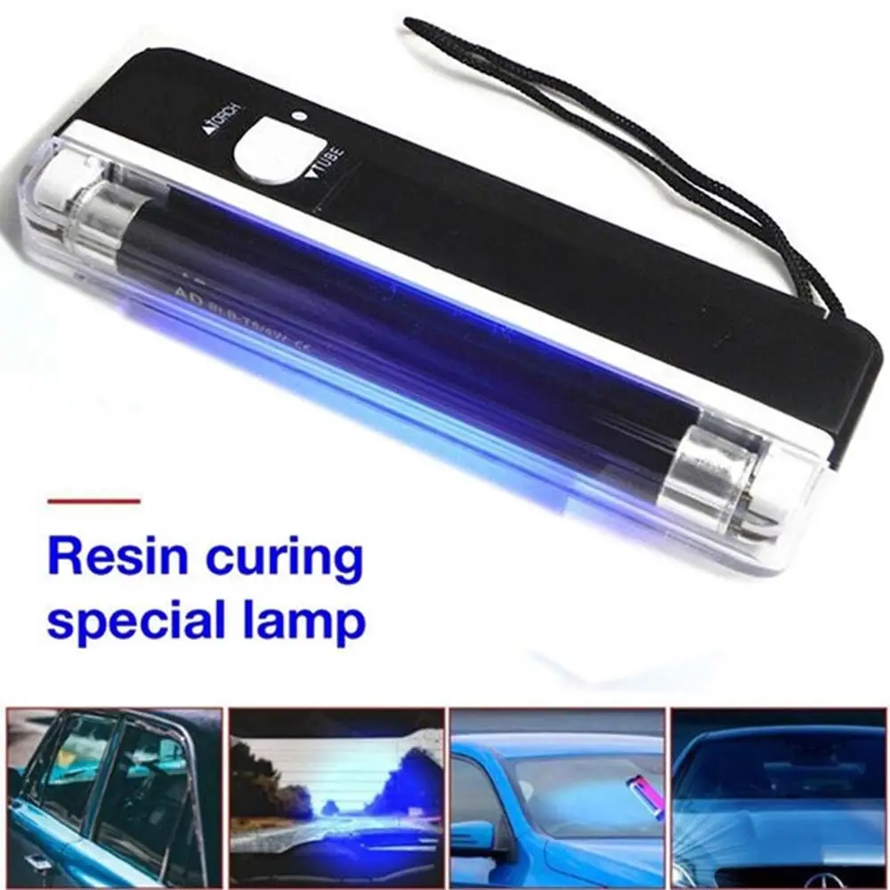 Auto Glass UV Cure Light Car Window Resin UV Lamp Automotive Glass Repair Tools Lighting Windshield Ultraviolet Detector