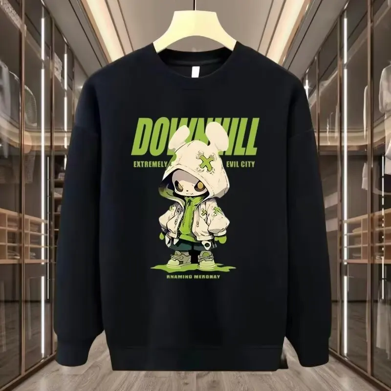 Men's Sweatshirt Hip Hop Fashion Streetwear Harajuku Pullover Print Sweatshirt Autumn Winter Clothing CartoonHoodie sweatshirt jacket