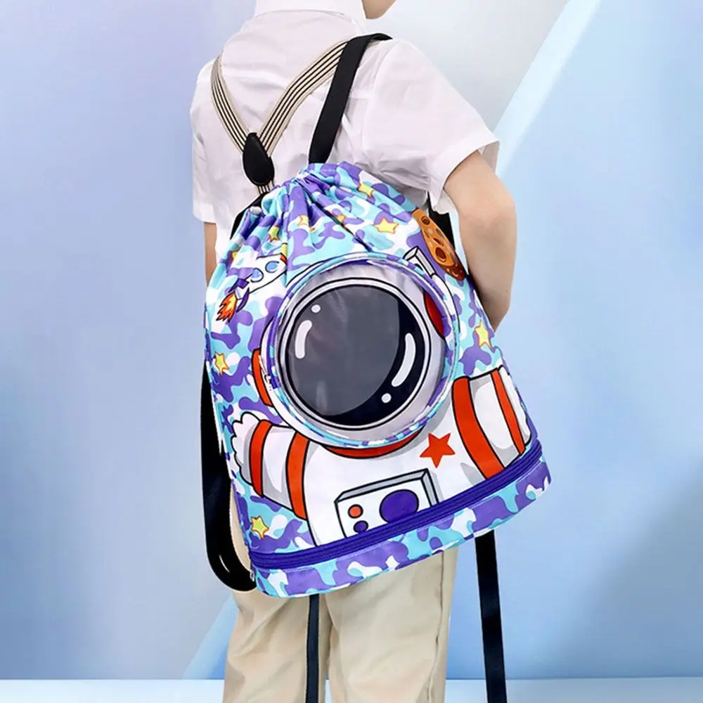 Children's Swimming Bag Wet Dry Separation Waterproof Toiletry Storage Bag Sports Portable Cute Beach Backpack for Boys Girls waterproof bag swimming bag dry bag