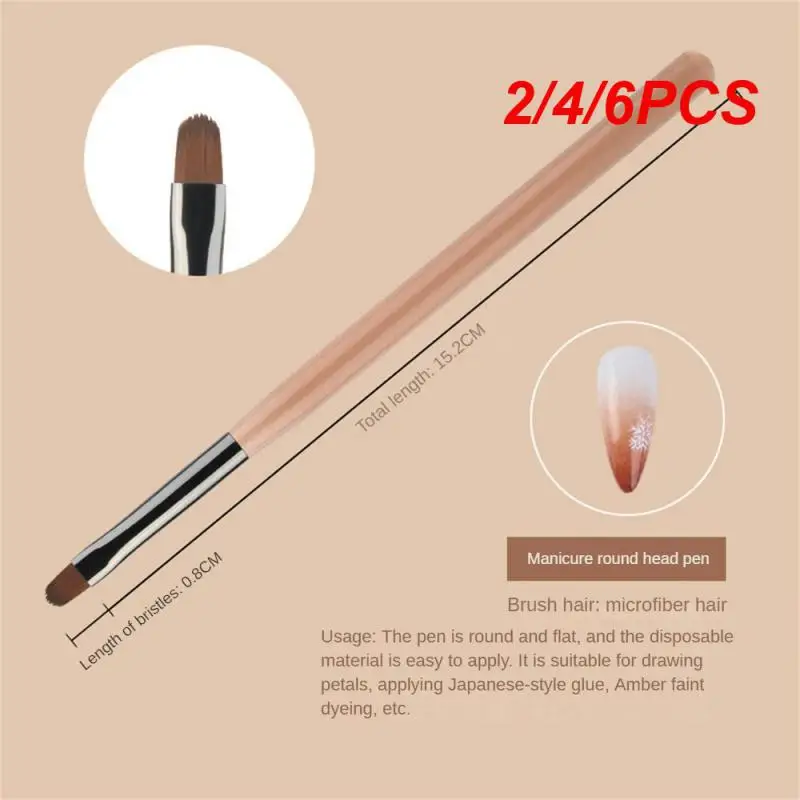 

2/4/6PCS Pull Pen 7g Widely Used Two-headed Construction Easy To Control Durable Quality Manicure Tools Light Therapy Pen