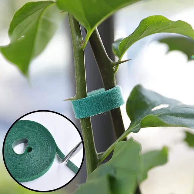 1 Roll Nylon Plant Ties Plant Bandage Hook Loop Adjustable Bandage Garden Hook Loop Bamboo Cane Wrap Support Garden Accessories 4