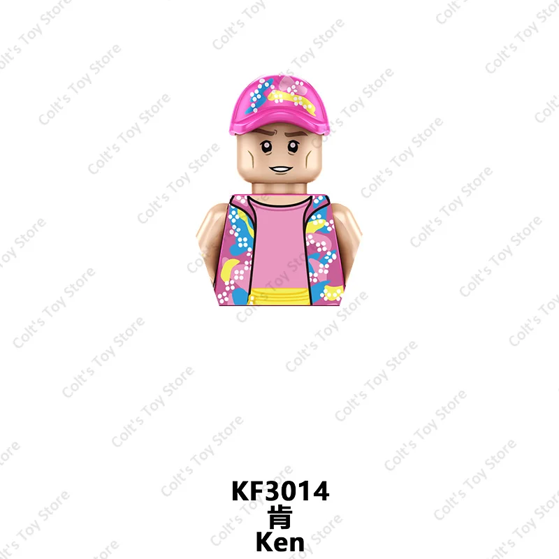 Hot Anime Barbie Mini Action Figures Classic Cartoon Dolls Model Building Blocks Friend Girls Toys Plastic Accessories Kids Gift