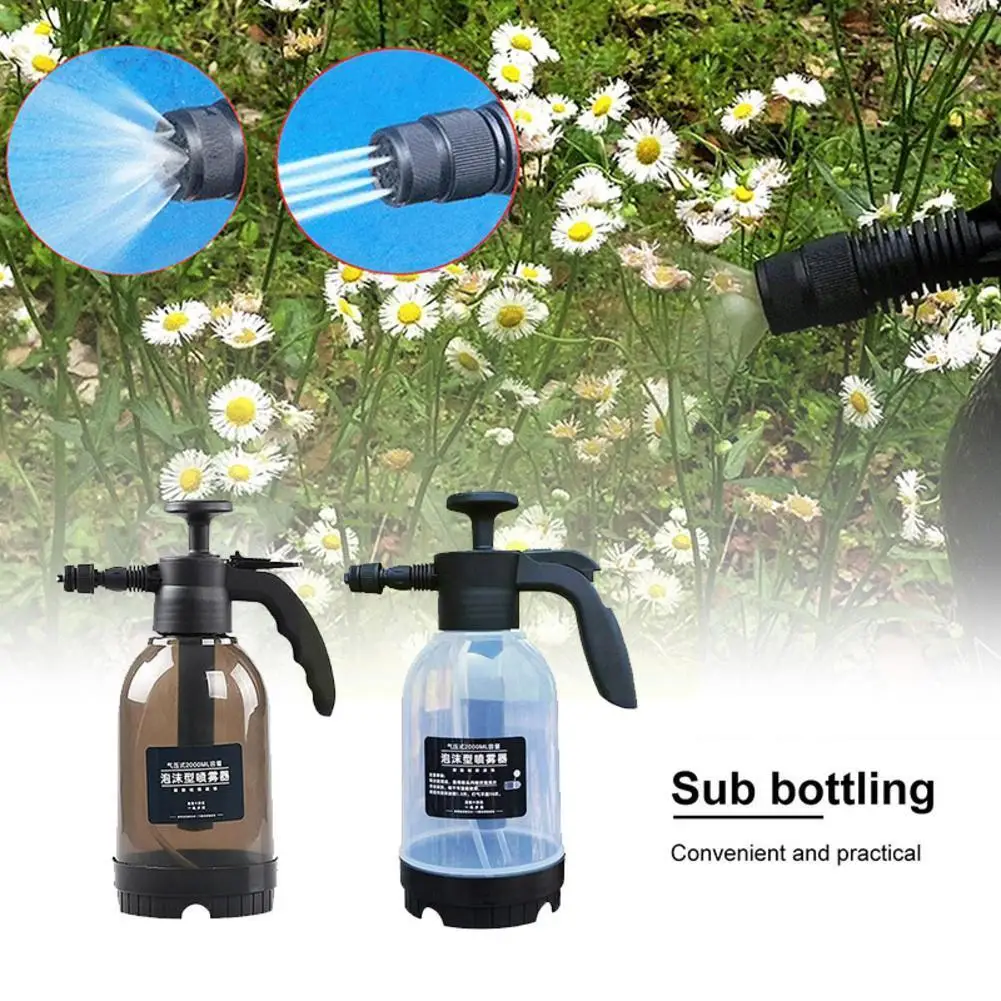 2LHandPumpFoamSprayerWith2NozzleHandPneumaticWashCarCar