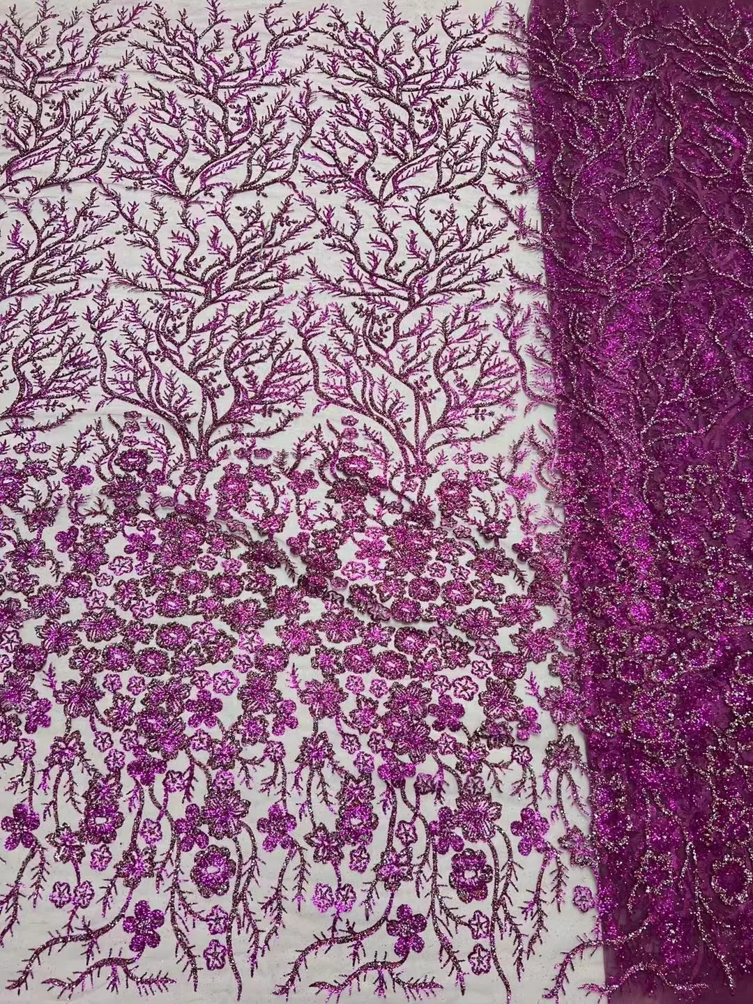 

African Latest Lace Fabric Nigeria Lace Fabric Embroidery Sequin Lace African Bridal Fabric 5 Yards For Wedding Party