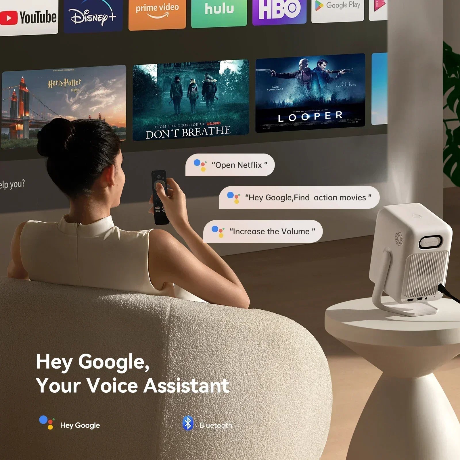 Wanbo T2 Ultra Android TV11.0 1080P プロジェクター 4K対応