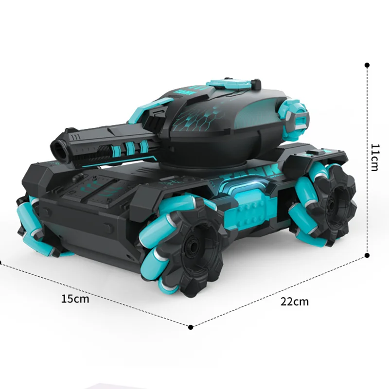 RC카 RC 탱크 물 총알 폭탄 전투 게임 재미 대화형 2.4G 4WD 원격 제어 전기 물 폭탄 탱크 장난감