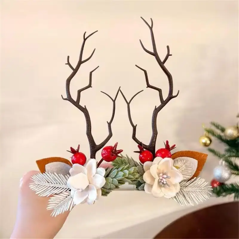 Christmas Hair Accessories Adult Childrens Antler Hairpin New Decorations Cute Hairpin Little Girl Headband Headdress Simul