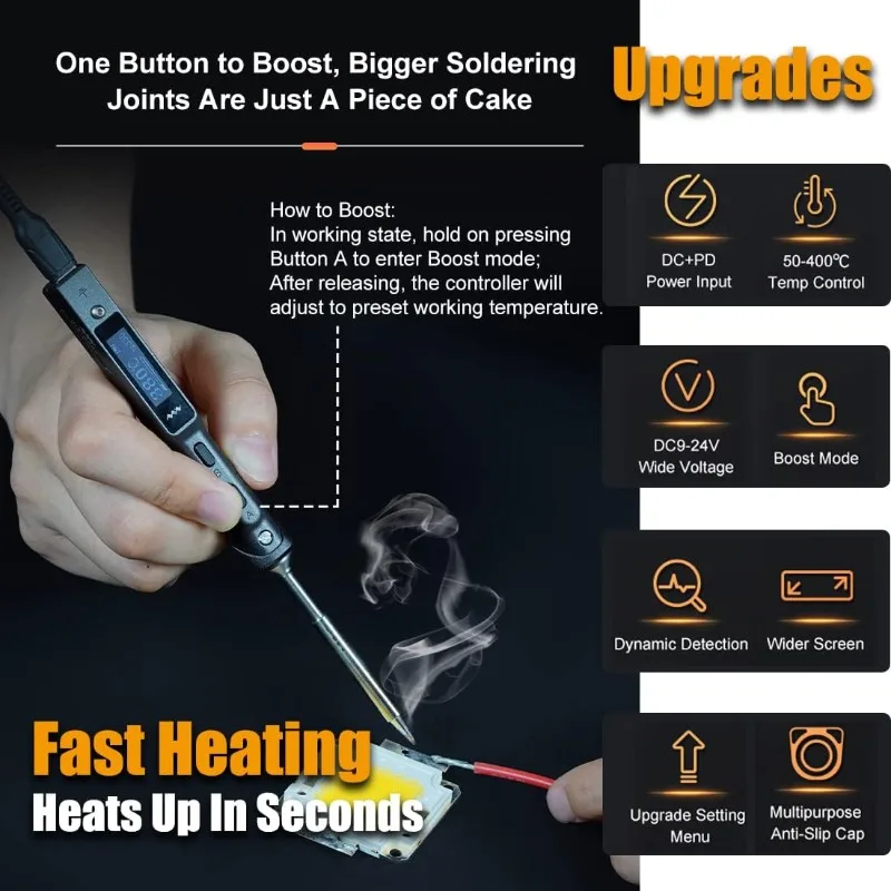 Original TS101 Soldering Pen Upgraded from TS100 DC 65W PD 45W Power Programmable Smart Mini Electric Portable Soldering