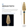 M teeth Golden