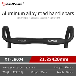 Ultralight Road Bike Racing Drop Handlebar - Aerodynamic Design (04-31.8x420mm)