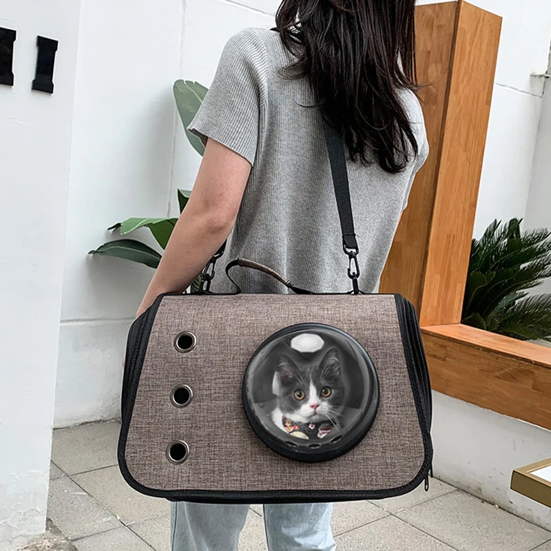 Складная переноска для кошек воздухопроницаемая переносная Сумочка путешествий