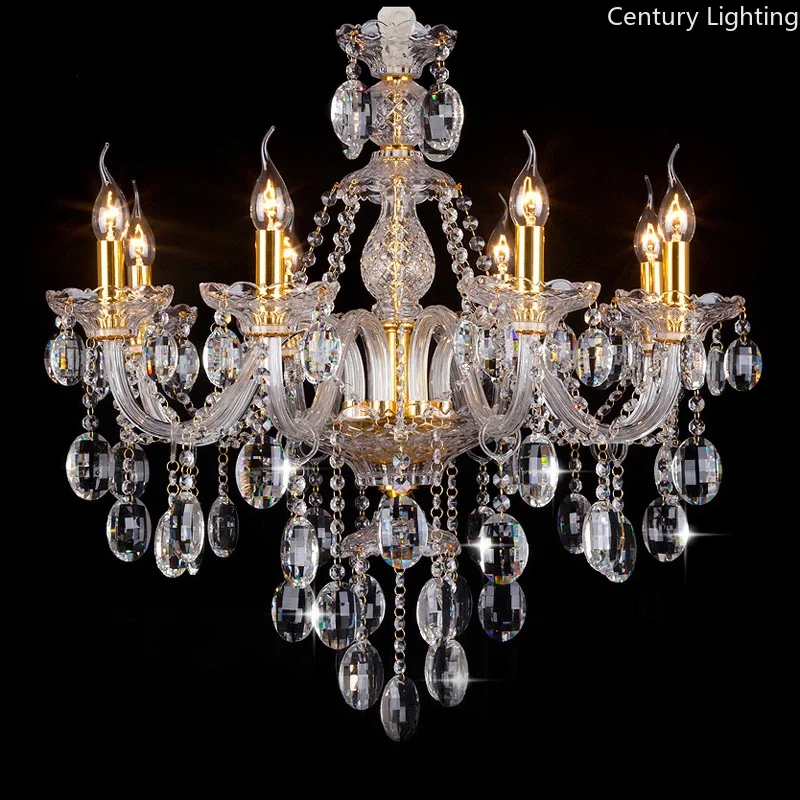 

Gold K9 Crystal Chandelier Light for Living Room Bedroom Kitchen Luxury Modern Lamp Pendent Lighting Ceiling Fixture
