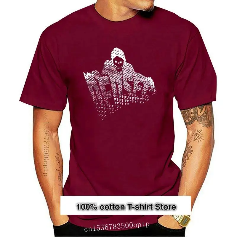

Camiseta blanca para hombre, camisa roja con diseño de perro Dedsec, 2018