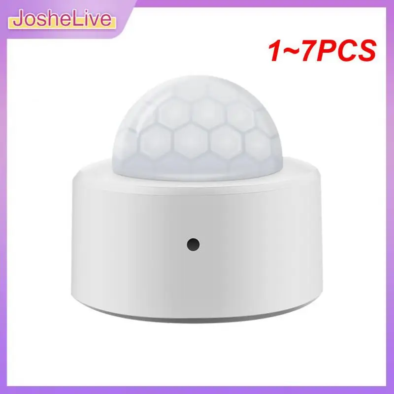 

1~7PCS Tuya 2 in 1 Zigbee Mini PIR Motion Movement Human Body Sensor Detector Security Alarm + Brightness Luminance Detection