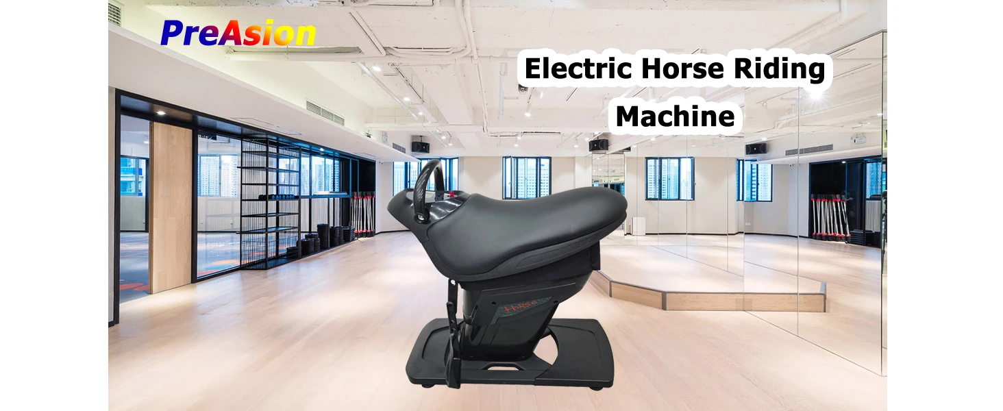 Horse Riding Machine, Horse Riding Abdominal Exercise Machine, 110V Horse Riding Aerobic Weight Loss Artifact, Fitness Equipment